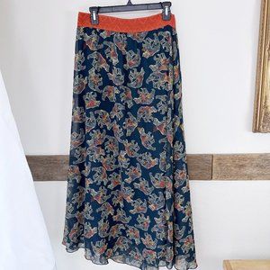 LulaRoe Bear Print Lucy Maxi‎ Skirt Constellation Ursa Major L
